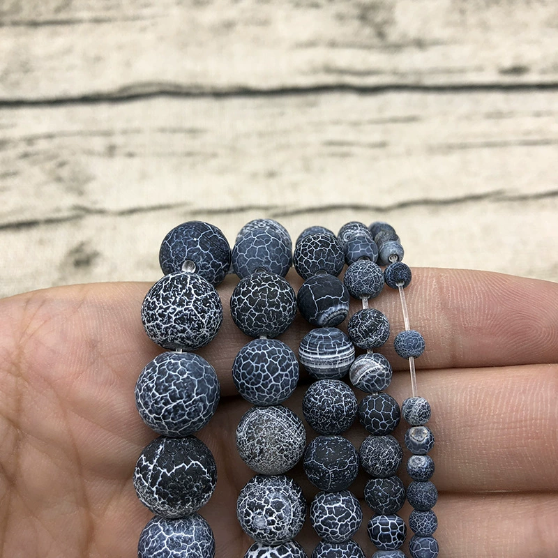 Organic agate round beads handmade, accessories, earrings