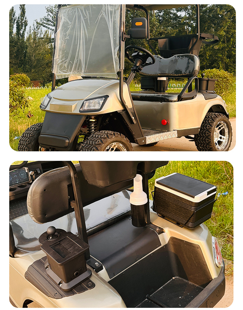Golf Cart Scenic Spot Sightseeing Car 2-Seat Golf Cart Electric Sightseeing Car Airport Lawn Sightseeing Car