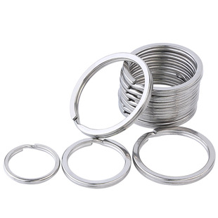 Chuwei 304 Stainless Steel Double Ring Aperture Double Ring Flat Double Ring Stainless Steel Connecting Ring Key Ring Doll Ring