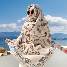 沙漠拍照民族风披肩防晒2025新款薄款草原川西旅游穿搭外搭丝巾女