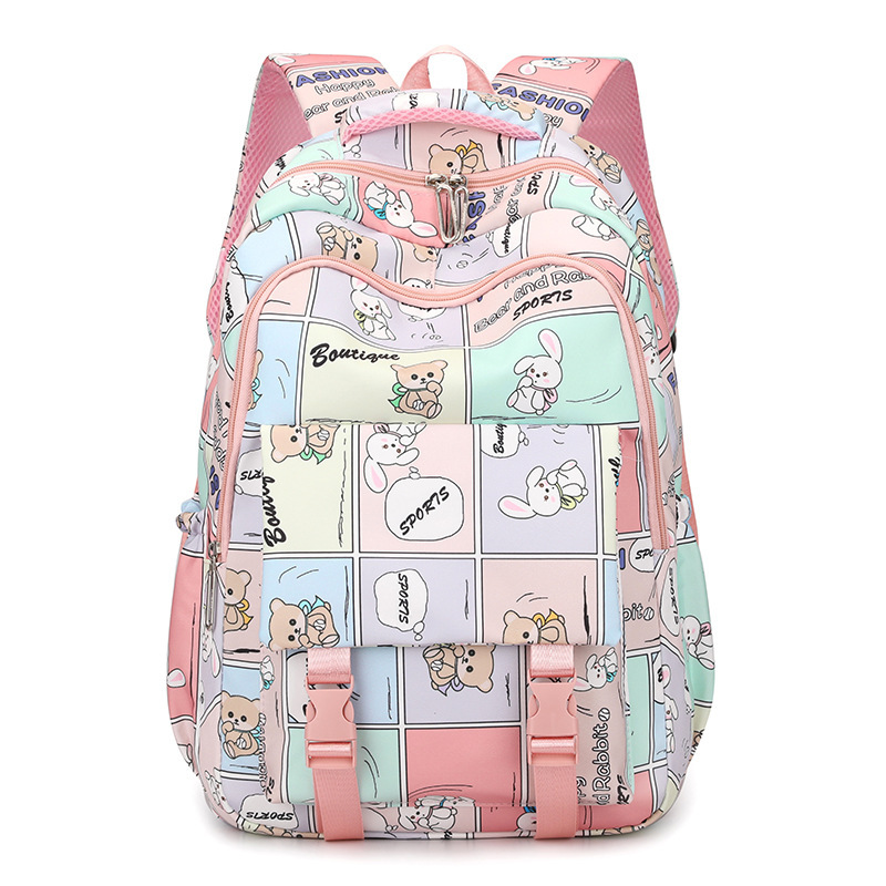 Nueva mochila escolar para estudiantes de primaria, grado 3456 de alta capacidad de estudiantes de secundaria, mochila de hombro de impresión de alto valor facial