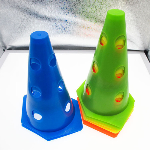 23cm hexagonal hole cone bucket football training equipment obstacle sign bucket marker