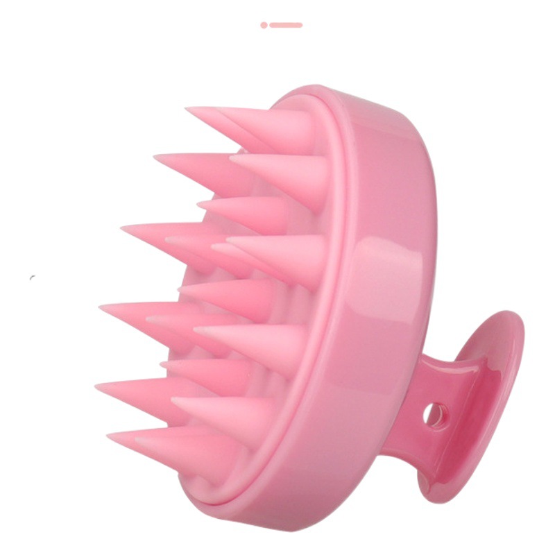 Cepillo de champú de silicona transfronteriza champú peine bebé cuero cabelludo limpieza masaje cepillo cabeza anti-picazón pinza de pelo