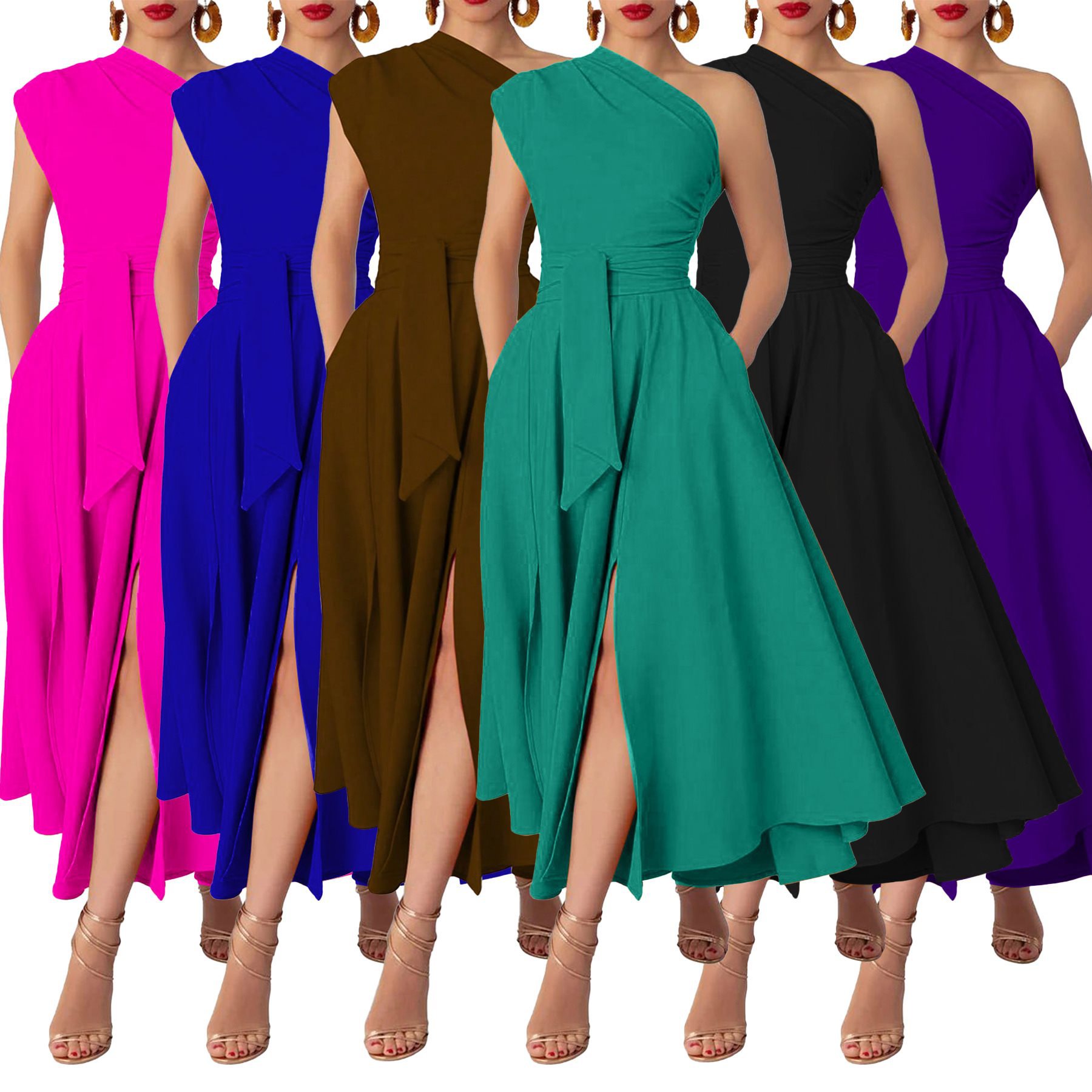 Hot-selling Western-style sleeveless women's fashion dress for summer