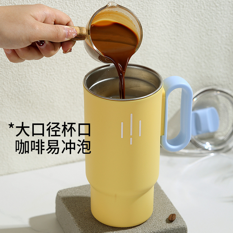 家庭用ポータブルカップポータブル二層304ステンレス鋼断熱カップ高価値軽量高級コーヒーマグ|undefined