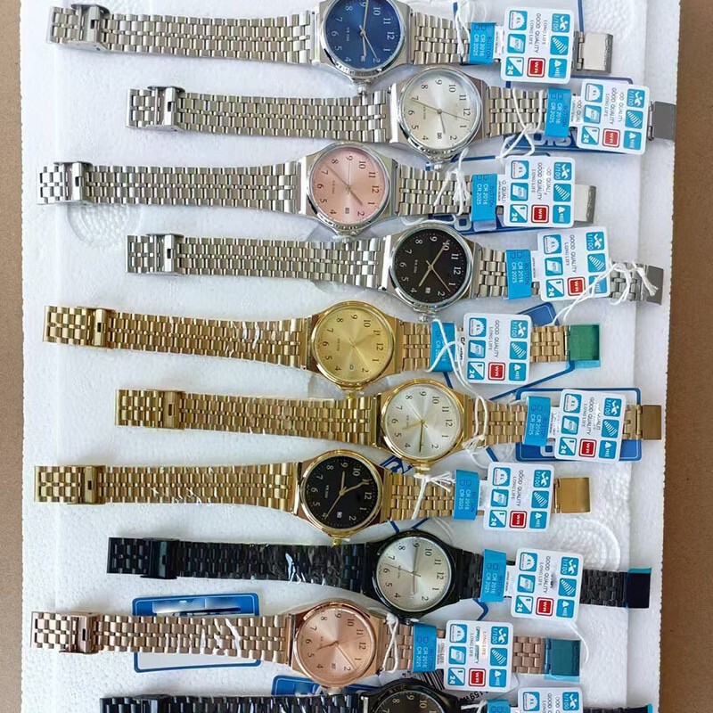 AliExpress Steel Quartz Watch Waterproof Belt Calendar Business Casual Personality Watch Student Men's and Women's Watch B- 145