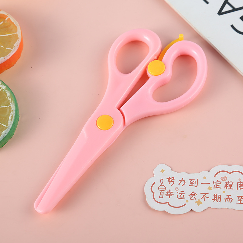 马卡龙色儿童手工剪刀塑料小剪子幼儿园diy剪纸美工剪刀厂家直销|undefined