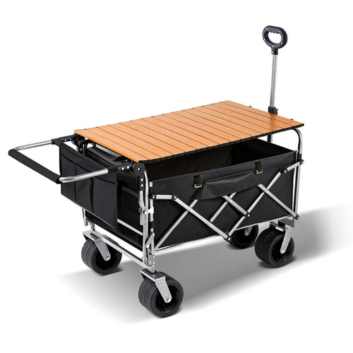 Original Wilderness Camping Push-Pull Integrated Outdoor Camping Picnic Cart Stands Foldable Small Cart Extended
