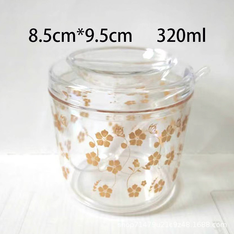 Concave 뚜껑 대형 조미료 항아리 330ml 인쇄