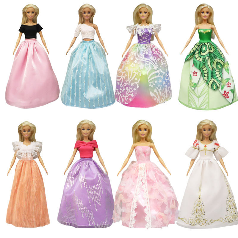 Foreign Trade Barbie Doll Clothes Kidsren Girls Princess Toys Play House Bjd Baby Clothes Wedding Dress Dress Foreign Trade Barbie Doll Clothes Kidsren Girls Princess Toys Play House Bjd Baby Clothes Wedding Dress Dress