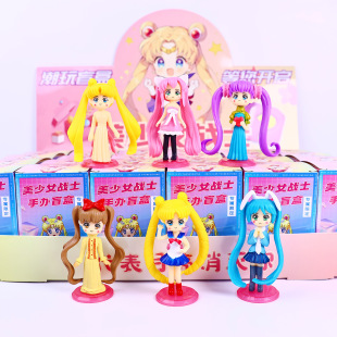 Sailor Warrior Hand Blind Box Cartoon Doll Ornaments Model Gift Girl Toy Blind Box Wholesale