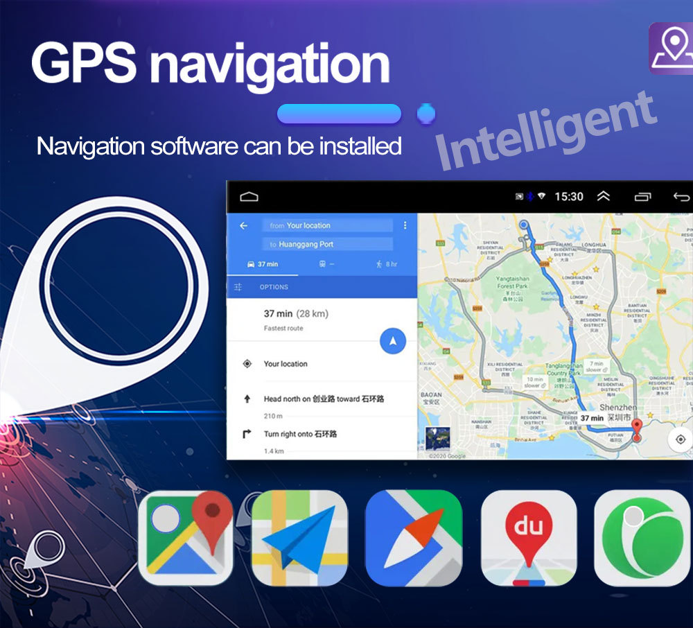 Suitable for Toyota Corolla/Byd F3 Car Android Gps Navigator and Car Central Control Bluetooth All-In-One Device