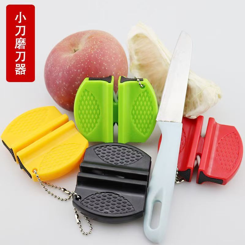 家庭用ミニナイフ研ぎ器キッチンバタフライハンドヘルド手動ナイフ研ぎ器多機能骨はさみ包丁クイック研ぎ|undefined