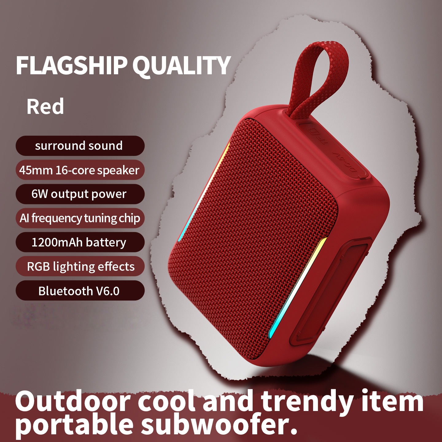 Nuevo transfronterizo GO5 ladrillo de oro 5 generación altavoz Bluetooth impermeable tarjeta portátil al aire libre regalo de mano subwoofer