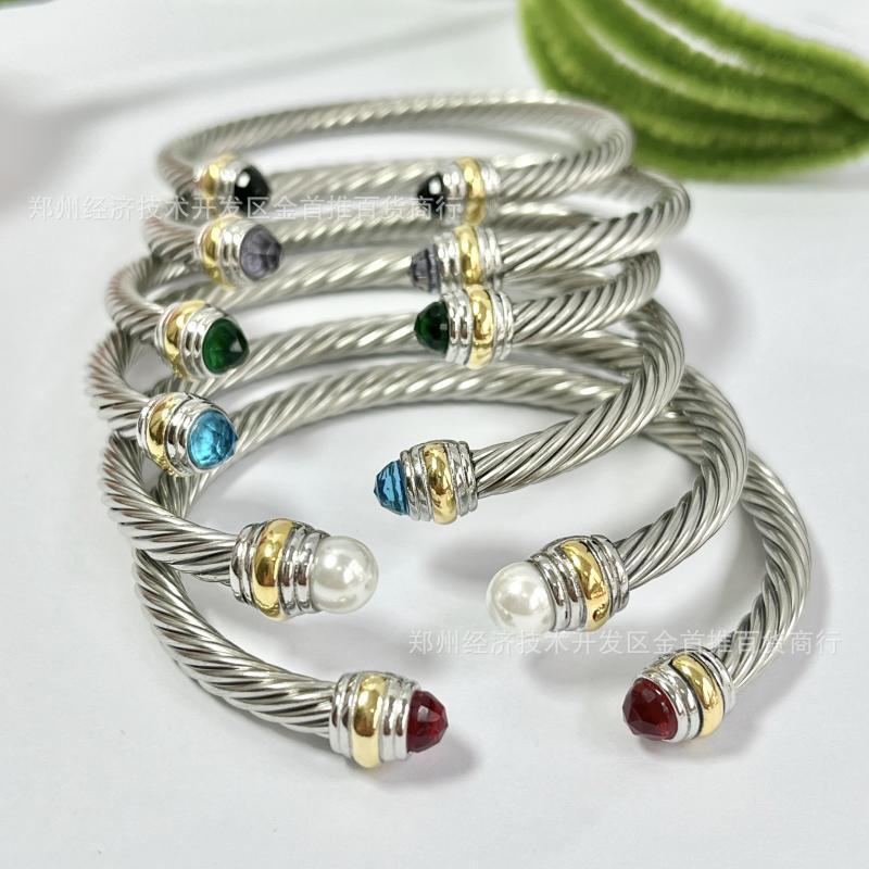 Dy European and American Popular 5mm Bracelet Twisted Wire Open Bracelet Wish Ebay Db77