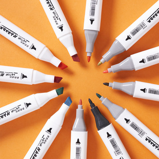 Double head marker pen wholesale optional color touch animation hand-painted pen student art students watercolor pen brush