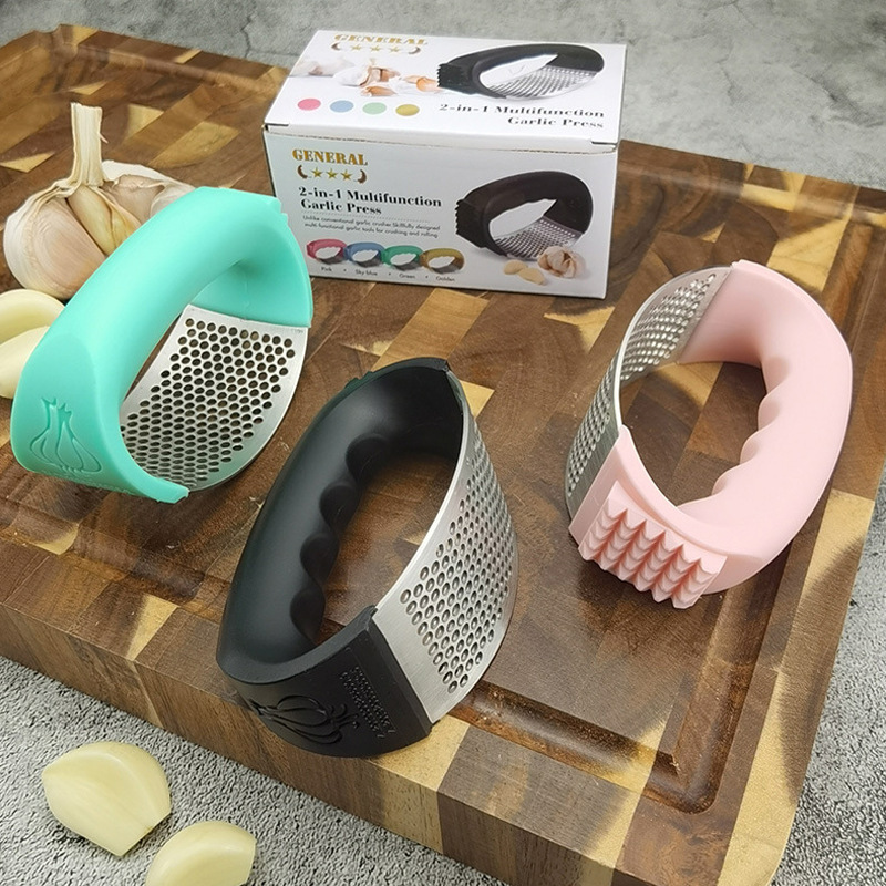 Manufacturer in stock 304 garlic grinder garlic press kitchenware garlic puller garlic grinder meat hammer garlic grinder kitchen utensils