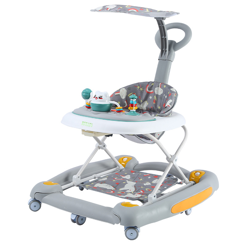 Un niño caminante de un año anti-pierna tipo o anti-rolling mano empuje para aprender a caminar ayuda a caminar eléctrica mayorista venta en caliente transfronteriza