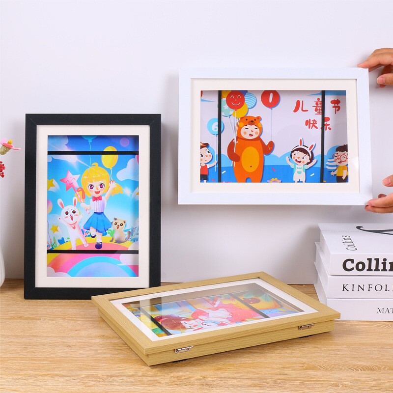 8.5 ✖ 11 Children's Wall Display Storage Photo Frames Magnetic Wooden 100 Artistic Hollow Picture Frames Empty Frames Specimen Stickers 8.5 ✖ 11 Children's Wall Display Storage Photo Frames Magnetic Wooden 100 Artistic Hollow Picture Frames Empty Frames Specimen Stickers