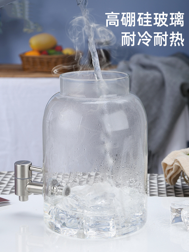 Диспенсер для напитков Qianfan стеклянный 3л