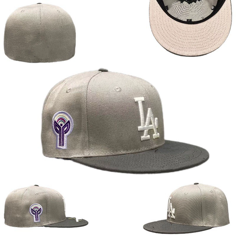 [LA Los Angeles Dodgers] Солнцезащитная шляпа с вышивкой, полное покрытие, бейсболка с широким краем и куполообразной формой