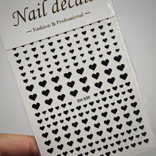 Big small size Love Nail Art Sticker Adhesive Simple Classic Joker Solid Color Love Nail Sticker Jewelry DH