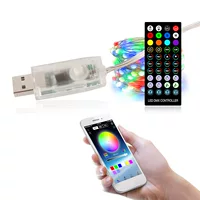Bluetooth инфракрасный 40-клавишный красочный музыкальный фонарь с точкой управления, рождественские огни, декоративные светильники, гирлянда из медной проволоки, контроллер приложения