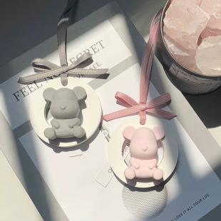 Circle Bear Car Perfume Pendant Gift Car Fragrance Diffusing Plaster Wardrobe Aromatherapy Decoration