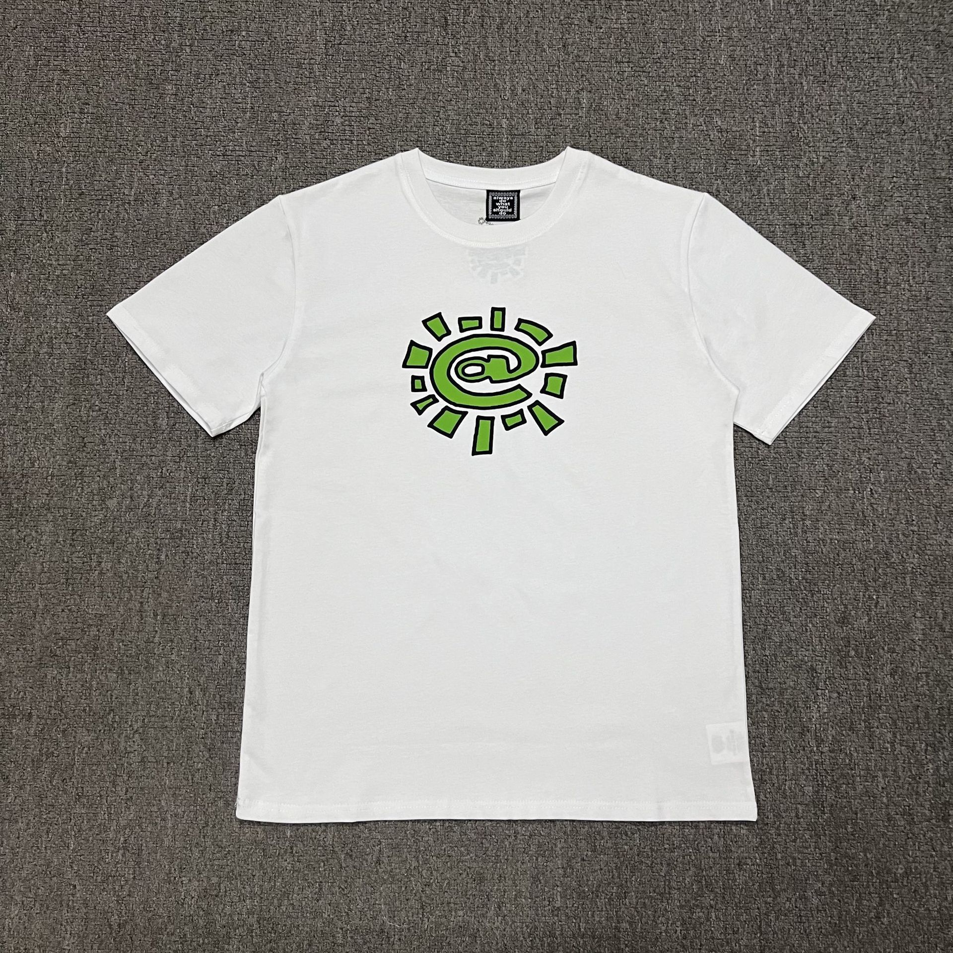 Always Do What You Should Do T-shirt Sun Logo White