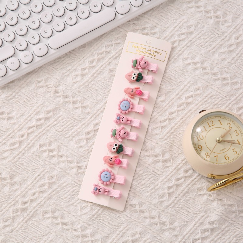 Las pinzas para el cabello de los niños no lastiman el pelo del bebé flequillos pequeños accesorios para el cabello del bebé Princesa Tarjeta de pelo femenino lindo tocado