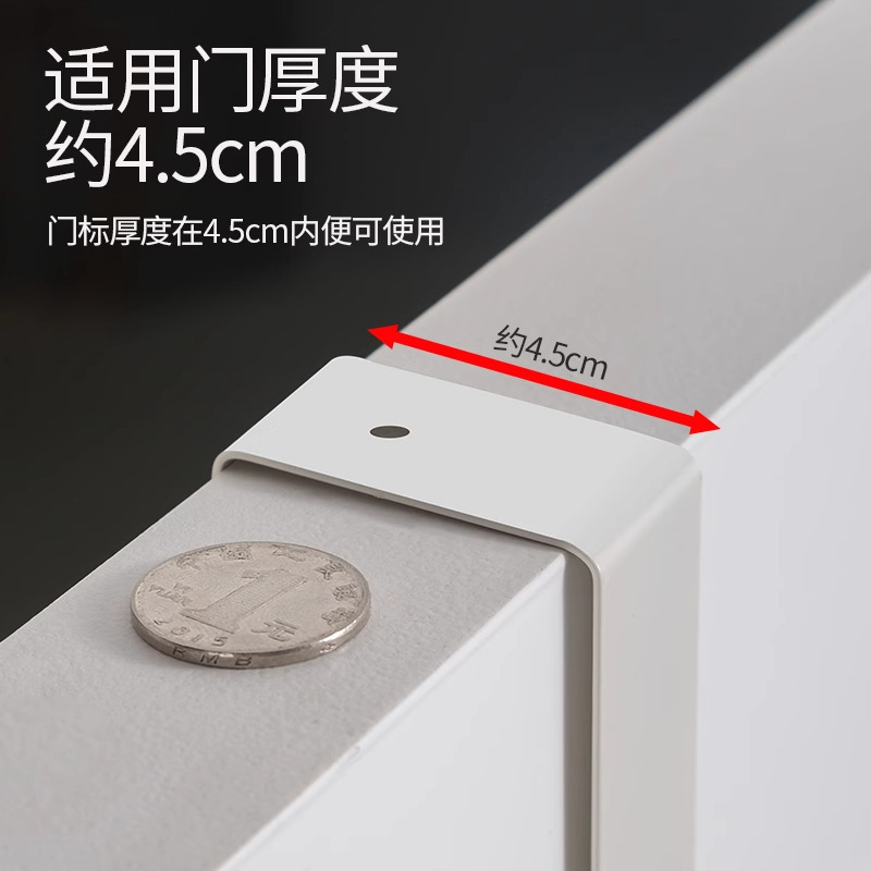 シームレスなドアバックフック、家庭用パンチフリーベッドルームドア収納棚、壁掛けクリエイティブ列ハンガー、洋服ラック|undefined