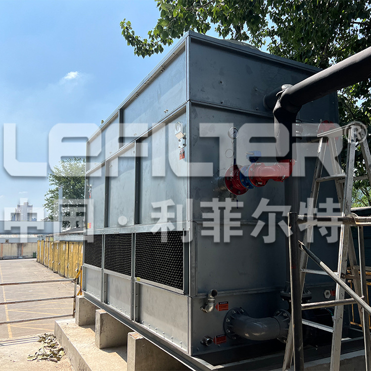 河南新乡利菲尔特LYT-300L热力管网供热系统方形钣金逆流冷却