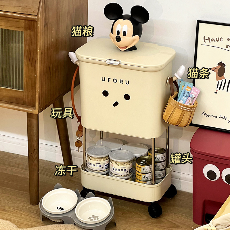 Pet Food Storage Container Cat Food Storage Box Dog Food Sealed Canister Box Toy Storage Rack Ip Authorized Design