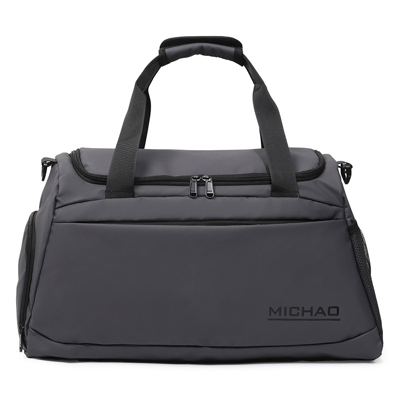 Bolsa de ejercicios bolsa de viaje de zapato independiente bolsa de natación seca y húmeda separación bolsa de yoga bolsa de transporte inclinada impresa logotipo desgaste