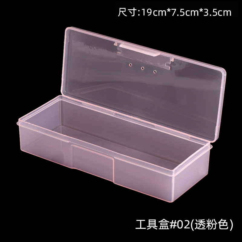 Caja de herramientas para manicura, salón de uñas, pintura de uñas, pincel, patrón bordado, bolígrafo hecho a mano, caja de almacenamiento, herramienta