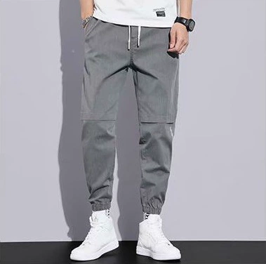 Мужские трендовые тонкие брюки, oversize, корейский стиль