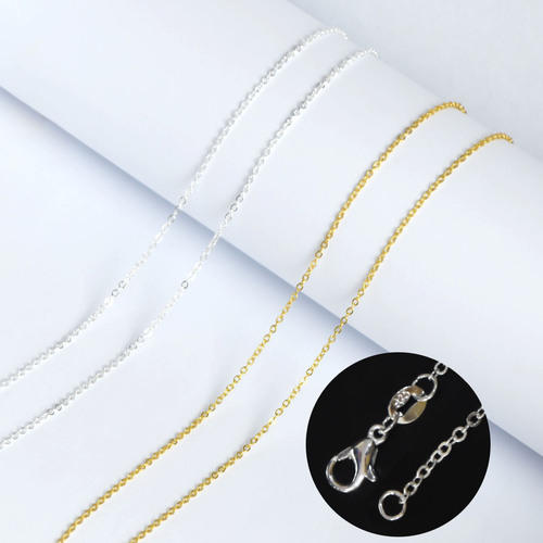 European and American cross-border diy production of gold chain women's chain gold-plated color-preserving chain women's production of handmade necklace DIY