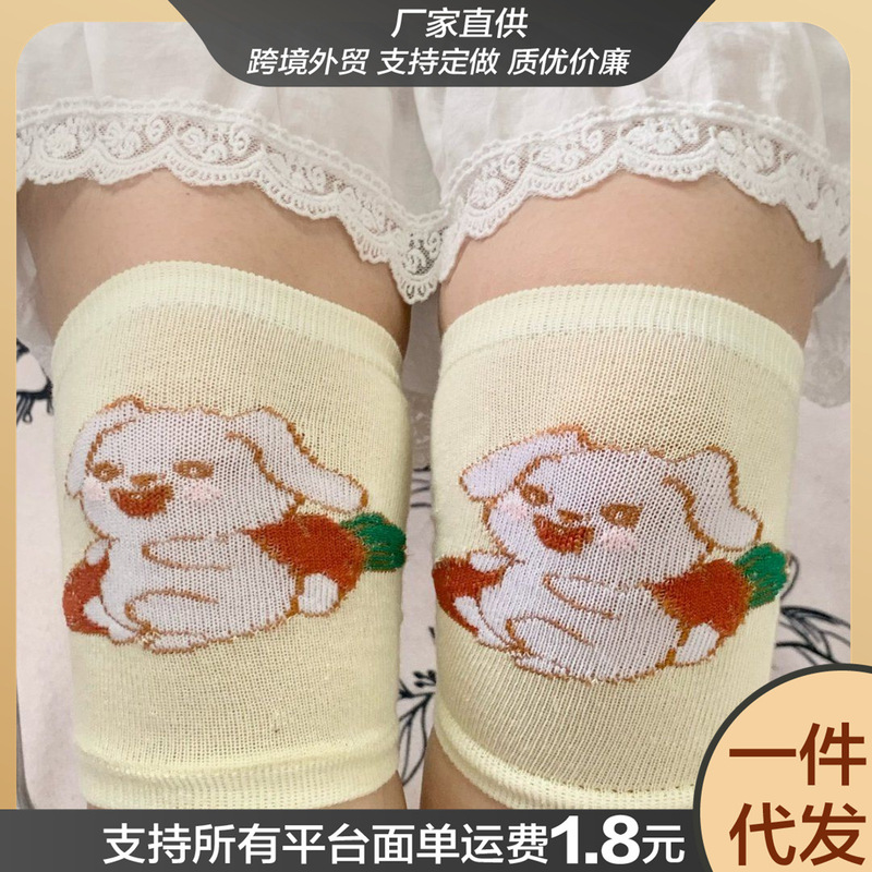 夏用子供用膝パッド、薄いアウトドアスポーツ綿落下防止ベビー膝パッド、女の子用エアコン付きルームウォームソックス|undefined