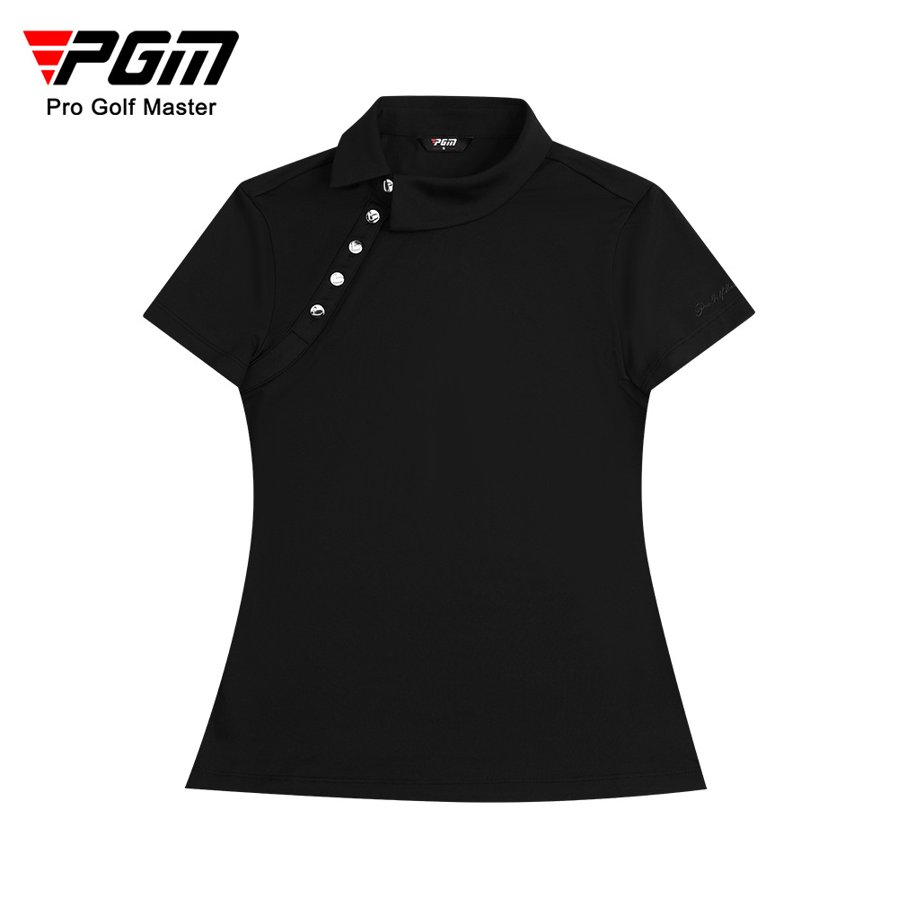 Áo polo nữ thể thao chơi golf tennis mùa hè, vải mát khô nhanh UPF50 kháng khuẩn — Áo trắng [3A kháng khuẩn/UPF50/mát khô nhanh] YF790, Áo đen [3A kháng khuẩn/UPF50/mát khô nhanh] YF790, Áo phấn hoa anh đào [3A kháng khuẩn/UPF50/mát khô nhanh] YF790