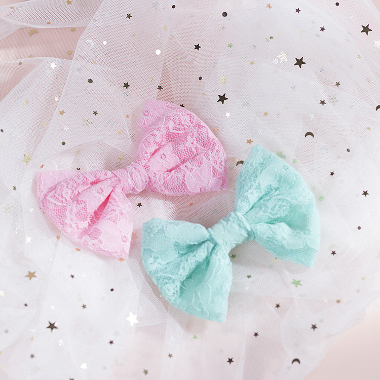 Children's Lace Bow Hair Clip display picture 8