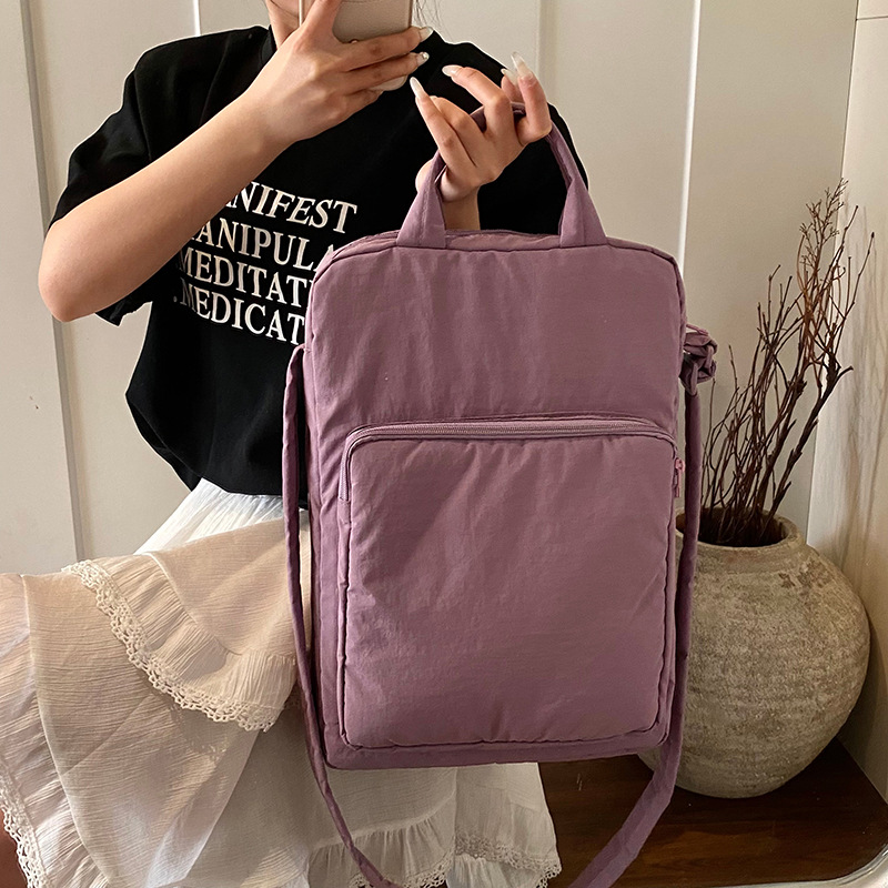 Casual Pure Color Computer Bag College Student Notebook Liner School Bag Versatile Texture 14inch Laptop Bag Wholesale