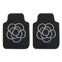 Простой Автомобильный Универсальный коврик для ног Camellia Основное Вождение Цельное шелковое кольцо Коврик для ног Автомобильный износостойкий защитный коврик