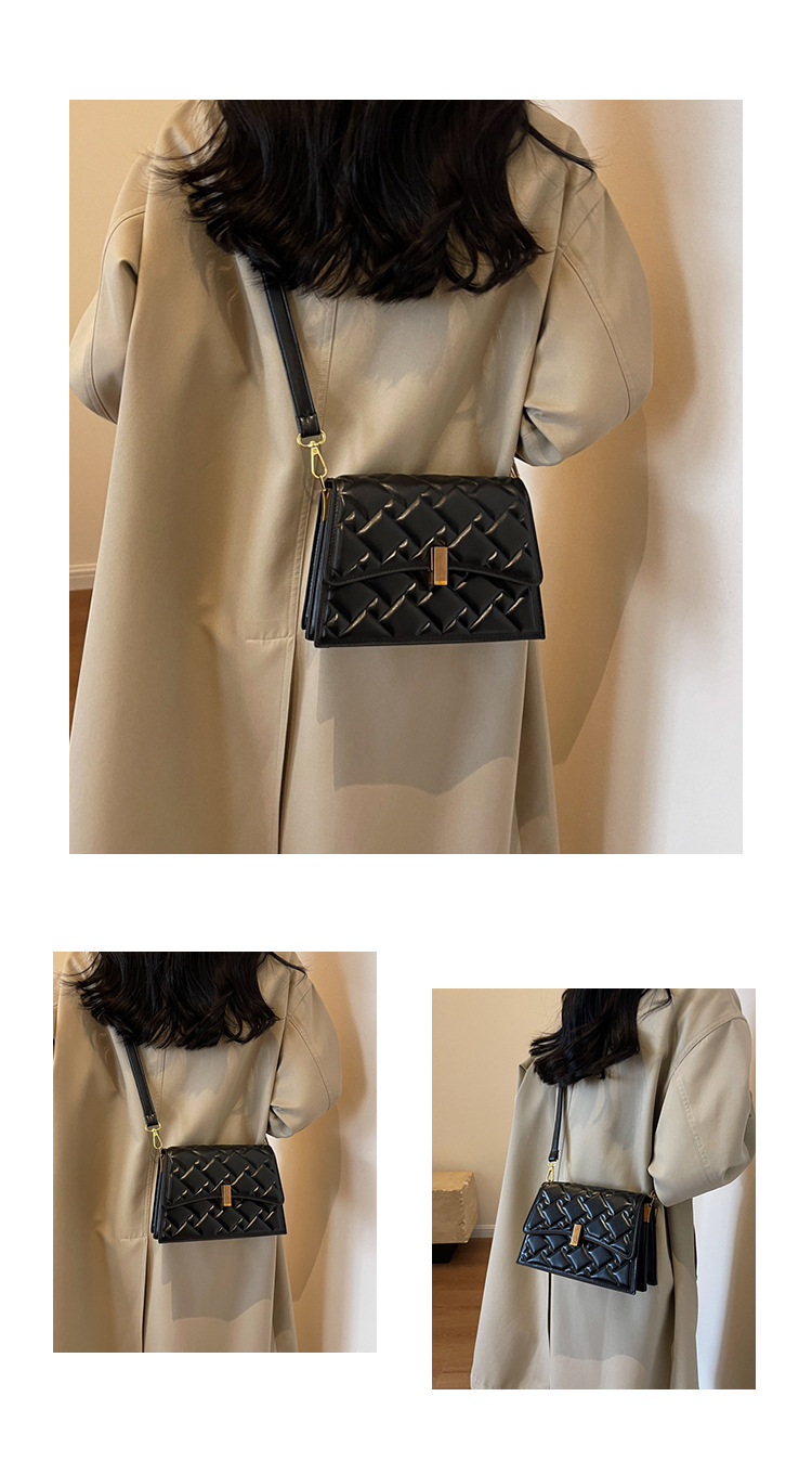 Borsa popolare e di nicchia 2023 Borsa da donna nuova Borsa a tracolla con diamanti autunno e inverno Borsa a spalla singola sotto le ascelle Borsa piccola quadrata_voghion.com