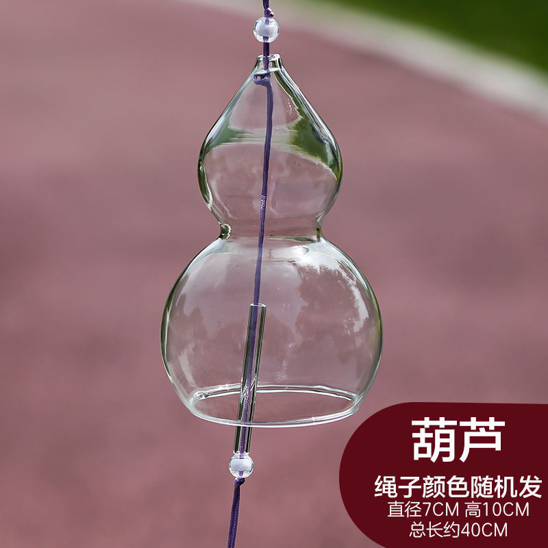 願い事風鈴飾り風鈴桜ガラス透明吊り式観光地シーン配置風鈴学生DIY手|undefined