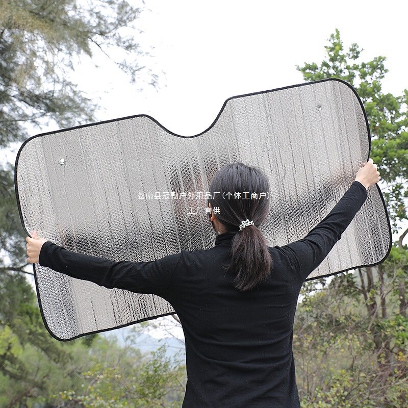 Car Sunshade Front and Rear Windshield Sun Protection and Heat Insulation Window Sunshade Front Cover for Summer Car Sunshade Front and Rear Windshield Sun Protection and Heat Insulation Window Sunshade Front Cover for Summer