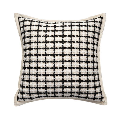 Cream style sofa pillow case living room waist backrest ins style modern simple bay window cushion bedside cushion soft bag