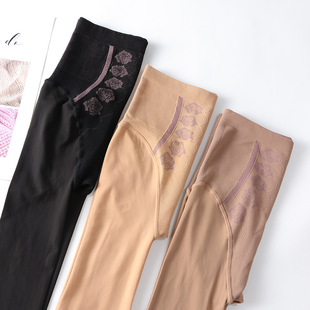 plus size Bare Leg Artifact Women's Fall/Winter fleece-lined Fat mm200 Jin Not Fold Meat Skin Color Bottoming Pants Water Light Silk Stockings