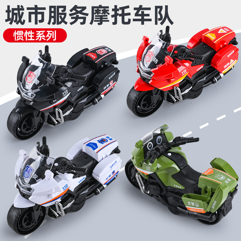 Motorcycle Children's Toy Pulling Back Force Inertial Alloy Off-Road Vehicle Advanced Racing Model Sound Effect Light Boy 3 Years Old Motorcycle Children's Toy Pulling Back Force Inertial Alloy Off-Road Vehicle Advanced Racing Model Sound Effect Light Boy 3 Years Old