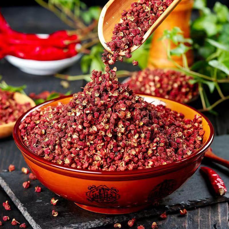 四川麻椒食用头茬花椒批发粒汉源产地大红袍干红贡椒批发花椒