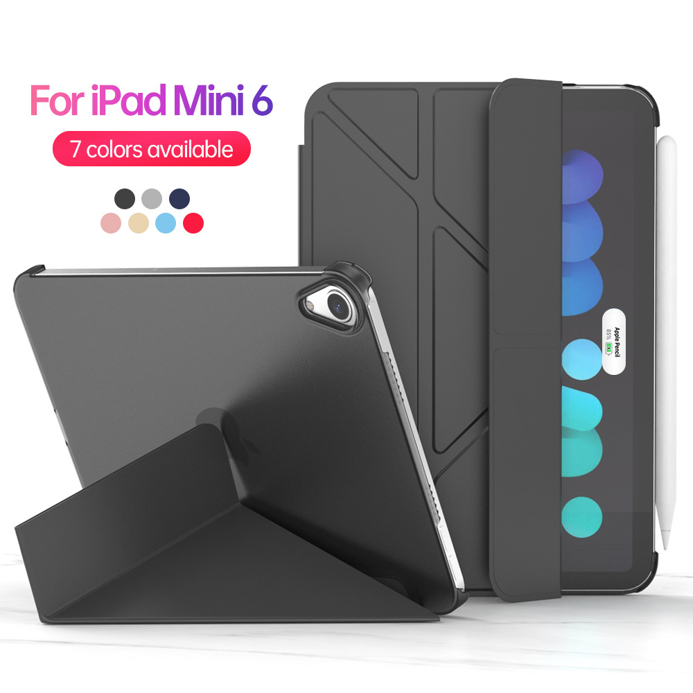I Pad Air4 Multi-fold P C Case Mini6 Suction Pen Charging Case Pro11 Leather Case Ipad10 Anti-fall Tablet Case
